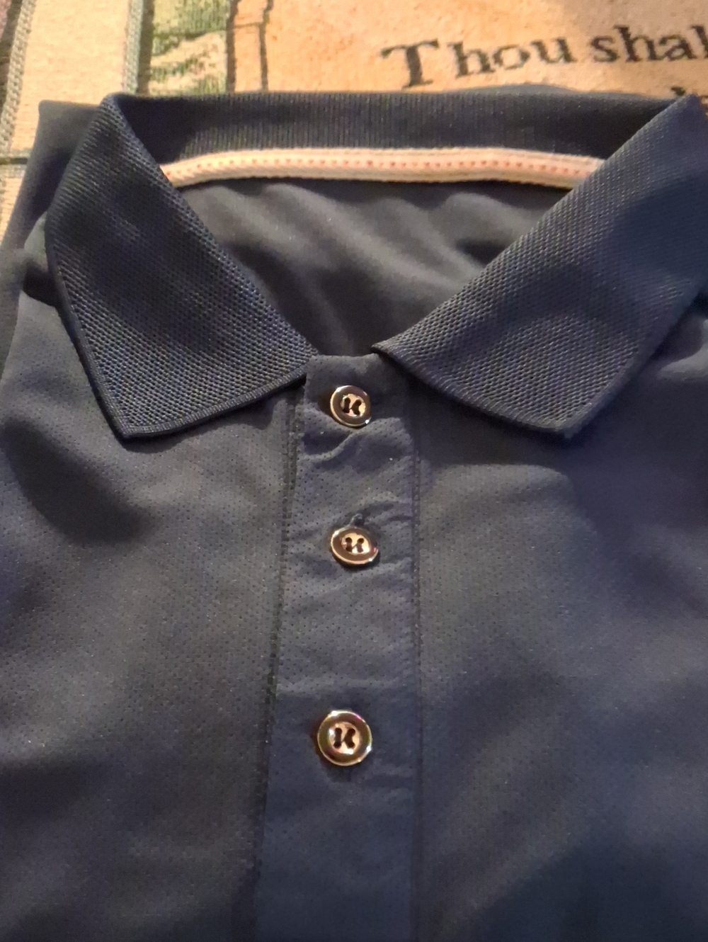 Gildan Navy Blue Men's Polo with Button Placket